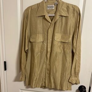 Tan Lightweight Shirt Jacket with Relaxed Fit